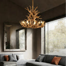 Antler LED Ceiling Pendant Lamps: Creative Rustic Home Decor Chandelier by Ljojo.