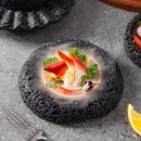 Ljojo Meteorite Texture Dining Plate Set for Sushi, BBQ, Japanese Cuisine & Desserts