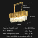 Modern Luxury Crystal Ceiling Chandelier Pendant Lamp Home Decor Hanging Light Fixture by Ljojo