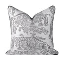 Ljojo Luxe Linen Embroidered Abstract Pillow Set for Sofas and Beds