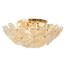 Ljojo Luxury French Glass Lotus Leaf Designer Light for Master Bedroom