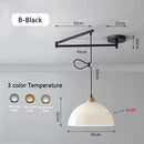 Modern Rocking Arm Pendant Lamp Movable Hanging Chandelier for Living Room by Ljojo