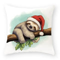 Christmas Cartoon Animal Printed Pillowcase by Ljojo: Decorative Throw Cover for Sofa, Living Room, Cushion