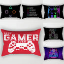 Ljojo 30x50cm Gamer Handle Print Pillowcase for Sofa, Car Seat, Gaming Room