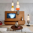 Italian Colored Glass Candy LED Pendant Light Fixture for Kitchen by Ljojo