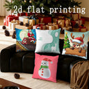 Christmas Cartoon Pillow Covers by Ljojo - Festive Home Decor for Sofa, Bedroom & Car