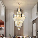 Ljojo Luxury Crystal Chandelier for Villa Living Room Spiral Staircase Loft Duplex