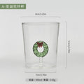 Ljojo 3D Animal Glass Cup, 350ml, Christmas Theme, Cartoon Animal Shape