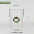 Ljojo 3D Animal Glass Cup, 350ml, Christmas Theme, Cartoon Animal Shape
