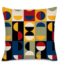 Geometric Pattern Pillow Covers by Ljojo for Sofa, Bedroom, Car - Digital Print, Stylish