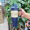 Ljojo 40oz Stainless Steel Vacuum Flask Sport Travel Mug with Handle