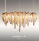 Ljojo Modern Lustre Tassel Chandelier LED Lighting for Living Dining Room Decor