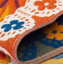 Boho Floral Cotton Bedspread Blanket by Ljojo: Soft Aesthetic Bed Throw Cover for Home