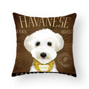 Funny Cartoon Cat & Dog Pillow Covers by Ljojo: Luxury Sofa Bed Decor Pillowcase