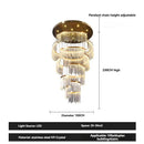 Crystal Chandelier Modern Villa Hall Staircase Light by Ljojo
