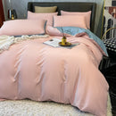 Ljojo 100% Cotton Bedding Set: Duvet Cover, Sheet, Pillowcases. Various Sizes Available.