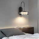 Italian Minimalist Living Room Black Wall Lamps Modern Creative Glass Light Bedroom Atmosphere Bedside Lights by Ljojo