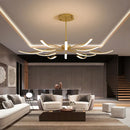 Ljojo Modern Adjustable Led Ceiling Chandelier in Gold/Black/White