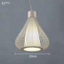 Modern Minimalist Bird Cage LED Ceiling Chandelier: Small Lantern Pendant Light for Home Decor by Ljojo