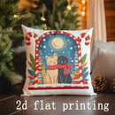 Christmas-themed Cute Animal & Pattern Pillow Cover for Sofa, Bedroom, Car by Ljojo