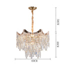 Luxury Crystal Pendant Lamp Modern Minimalist Villa Bedroom Dining Room Lighting Ljojo