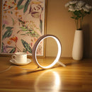 Ljojo LED Round Table Lamp with Stepless Dimming - Bedroom Night Light