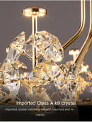 Ljojo Luxury Crystal Ceiling Chandeliers for Living Room Bedroom Villa