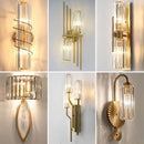 Ljojo Luxury Gold Wall Lamp for Modern Living Room & Bedroom LED Lighting