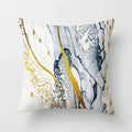 Ljojo Marble Ocean Sea Pattern Polyester Throw Pillow Cover - Home Sofa Decor