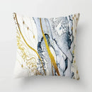 Ljojo Marble Ocean Sea Pattern Polyester Throw Pillow Cover - Home Sofa Decor
