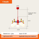 Nordic LED Pendant Lights Colorful Bubbles Beans Chandelier for Living Room by Ljojo