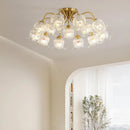 Ljojo Luxury Copper Ceiling Light Chandelier for Modern Living Room décor