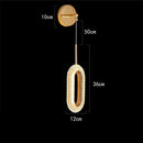 LED Crystal Wall Lamp 12W - Luxurious Ellipse Design for Corridor, Bedroom, Balcony | Ljojo