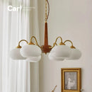 Large Log Style French Cream Chandelier by Ljojo - Persimmon Chandelier for Living Room