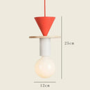 Ljojo Geometric Solid Wood LED Ceiling Chandelier Modern Nordic Minimalist Cream Dining Room Decor