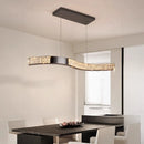 Ljojo LED Crystal Chandelier Ceiling Lamp for Indoor Living Room Lighting