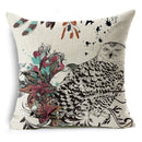 Ljojo Linen Cushion Cover 45x45cm - Stylish Decor for Sofa and Bed