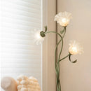 Ljojo 3-Head Lily Floor Lamp, 67 Inch Tall, Foot Switch, Elegant Home Decor