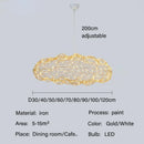 Ljojo LED Cloud Ceiling Chandelier - Modern Bedroom Dinning Starry Sky Pendant Light