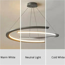 Modern Golden Ring Metal LED Ceiling Pendant Light | High-end Home Decor Living Room Ljojo