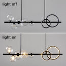 Modern LED Ceiling Chandelier Black for Kitchen Table Dining Room - Ljojo