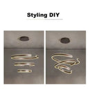 Ljojo LED Chandelier: Modern Minimalist Home Lighting for Living Room, Bedroom, Kitchen