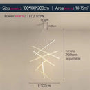 Ljojo Minimalist Duplex LED Chandelier for Living Room, Restaurant, Villa Hall
