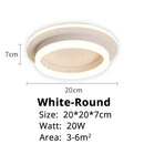 Modern LED Chandelier Indoor Lighting Dimmable Lustres by Ljojo - Hallway Surface Mounted Acrylic Ceiling Light