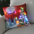 Ljojo Merry Santa Claus LED Light Pillow Cover - Home Decoration