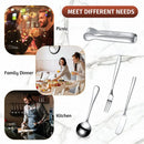 Ljojo 14-Piece Mini Cutlery Set: Tongs, Spatulas, Spoons, Forks - Non-Stick Tableware