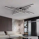 Modern Black Ceiling Lamp Nordic Long Strip Living Room Bedroom Restaurant Home Decoration Indoor Lighting by Ljojo