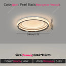 Ljojo LED Ring Ceiling Light for Living Room Kitchen Romantic Home Decoration