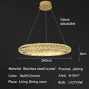 Ljojo Luxury Crystal Chandeliers for Home Villa Lighting in Living Dining Room
