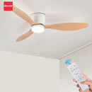 Ljojo Minimalist Ceiling Fan LED Light Motor High Air Volume Remote Control.